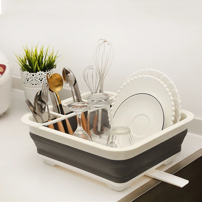 

Kitchen Plate Bowl Storage Dish Rack Storage Holder Sink Shelf Organizer Kitchen Accessory Stackable Plate Dish Organizer, Picture