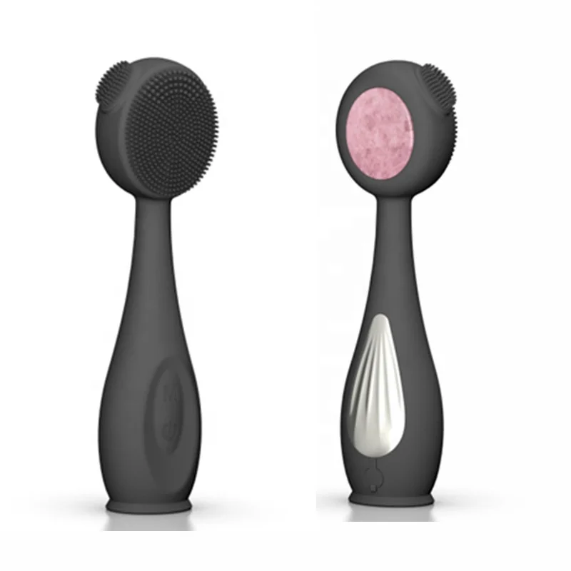 

Facial Cleansing Brush, Silicone Face Brush for Men, Electric Face Cleanser Jade Heating for Face Clean, Blue, pink, purple, black or customize