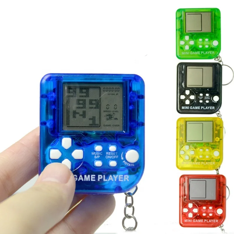 

Popular Mini Handheld Key Chain Game Player Portable Game Console Toys for Kids Children Education Classical 26 Games Gamepad, Red, white ,blue ,black, yellow, green