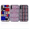 Premium Anti fall Single row drill inlaid rhinestone back Phone Cover Case For Samsung A7 2018/A750 for Lady