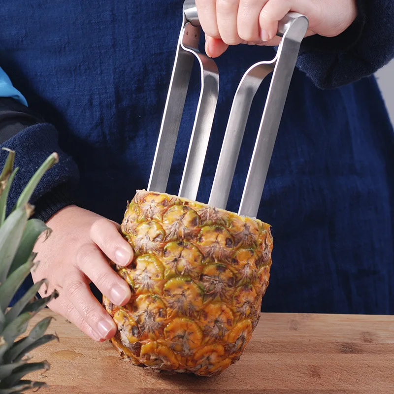 

A3773 Fruit Cutter Pineapple Peeler Corer Stainless Steel Pineapple Core Extractor Knife