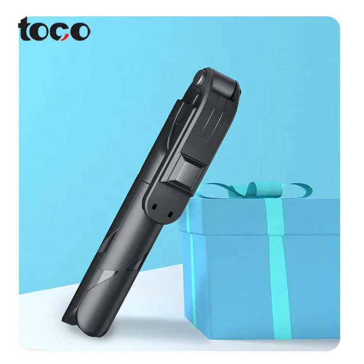 

toco 360 Degree remote collapsible Selfie Stick waterproof selfie stick inch extendable selfie stick, Black white other