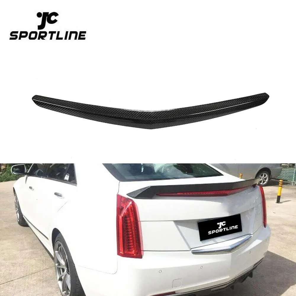 

Carbon Fiber Rear Bumper Trunk Trim Decoration for Cadillac ATS 2014 - 2018
