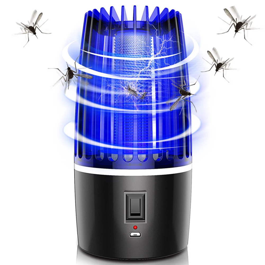 

2 in 1 Mosquito Killer Lamp USB Rechargeable LED Electric Inset Bug Zapper Killer UV Light Shock Mosquito Trap Killer Lamps