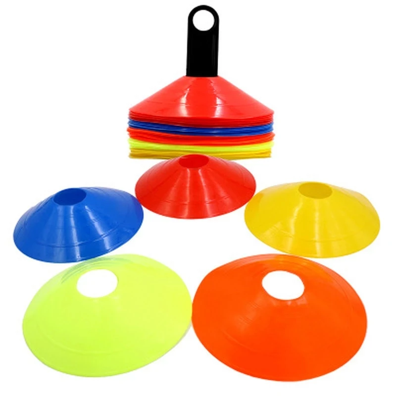 

Hot selling cones football customize football training plastic sports marker disc cones, Light blue&black