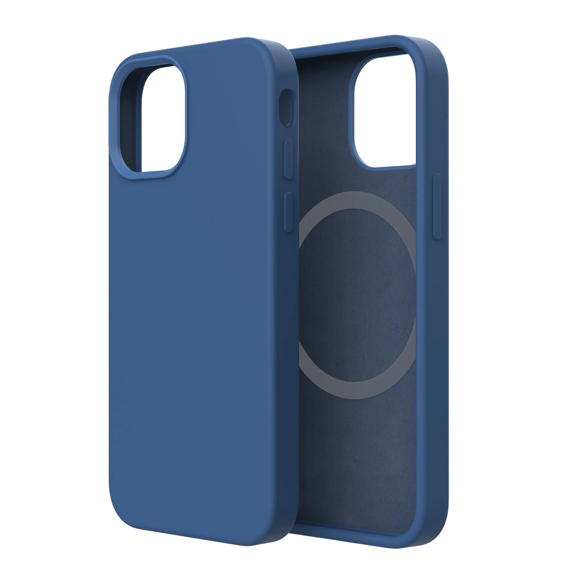 

Magnetic Case Designed for iPhone 13, Compatible with MagSafe, Liquid Silicone Shockproof Slim Thin Cover, Blue pink white