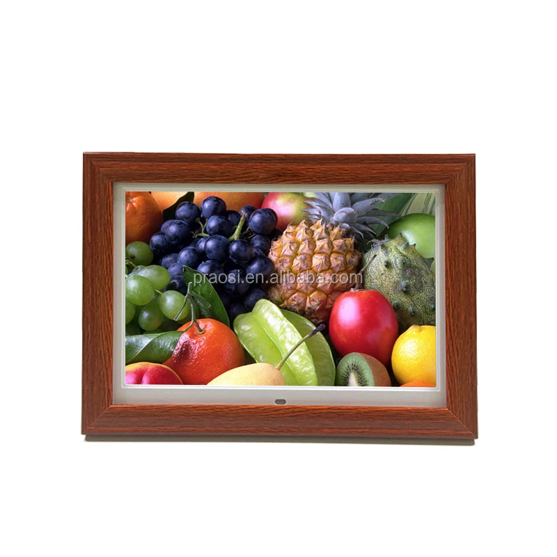 Pros Wood Frame Digital Picture Album Slim Wall Digital Photo Frame