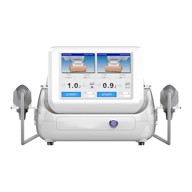 

2022 professional two handle working same time 7D HI FU anti wrinkle removal face lifting machine 2022 new product 7D hifu