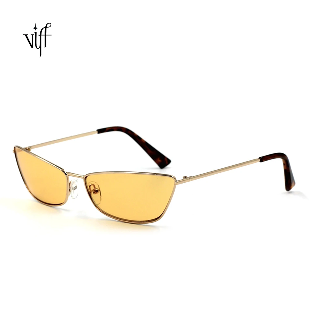 

2021 VIFF HM18195 New Model Retro Women Ladies Personalized Metal Hinge Sexy Elegent Cat Eye Sunglasses