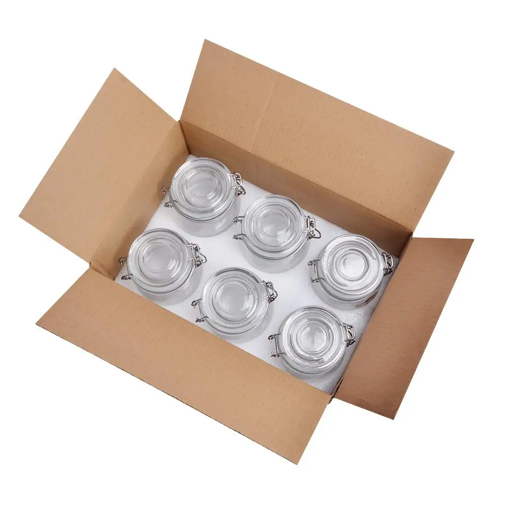 750ml Custom Round Jam Sauce Storage Canisters Glass Bottle Candy