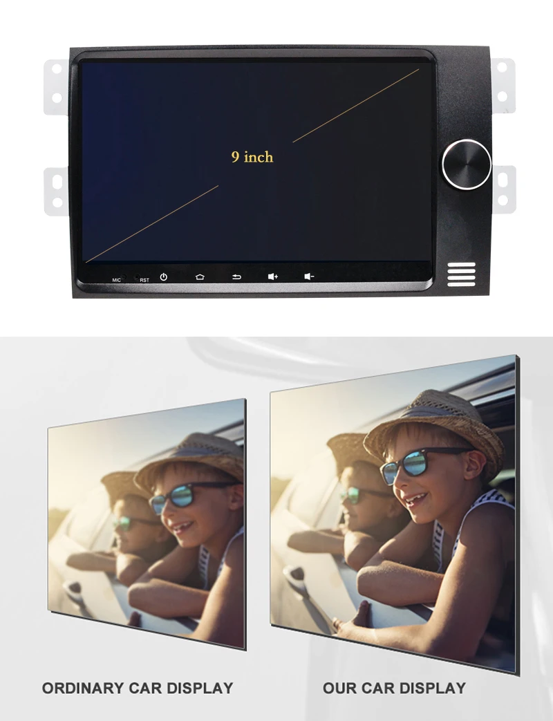 9"  Android Car DVD GPS Multimedia Player  For kia Borrego ( 2017---) With Octa Core 4GB RAM + 64GB ROM/CarPlay/DSP/Wi-Fi/4G