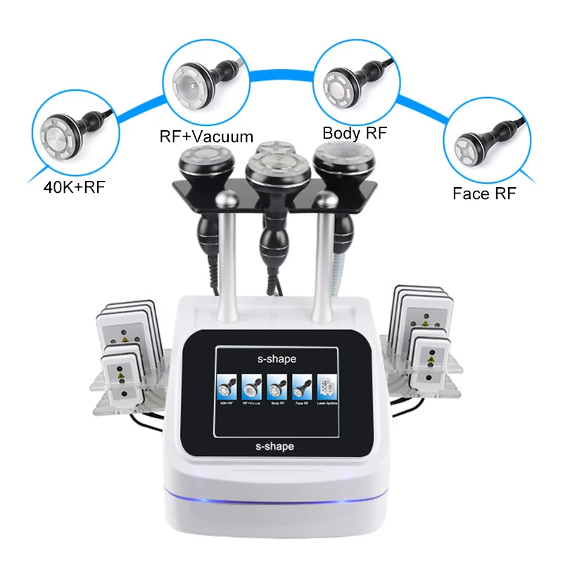 

Sincoheren 40K ultrasound cavitation radio frequency RF lipolysis body vacuum RF slimming machine
