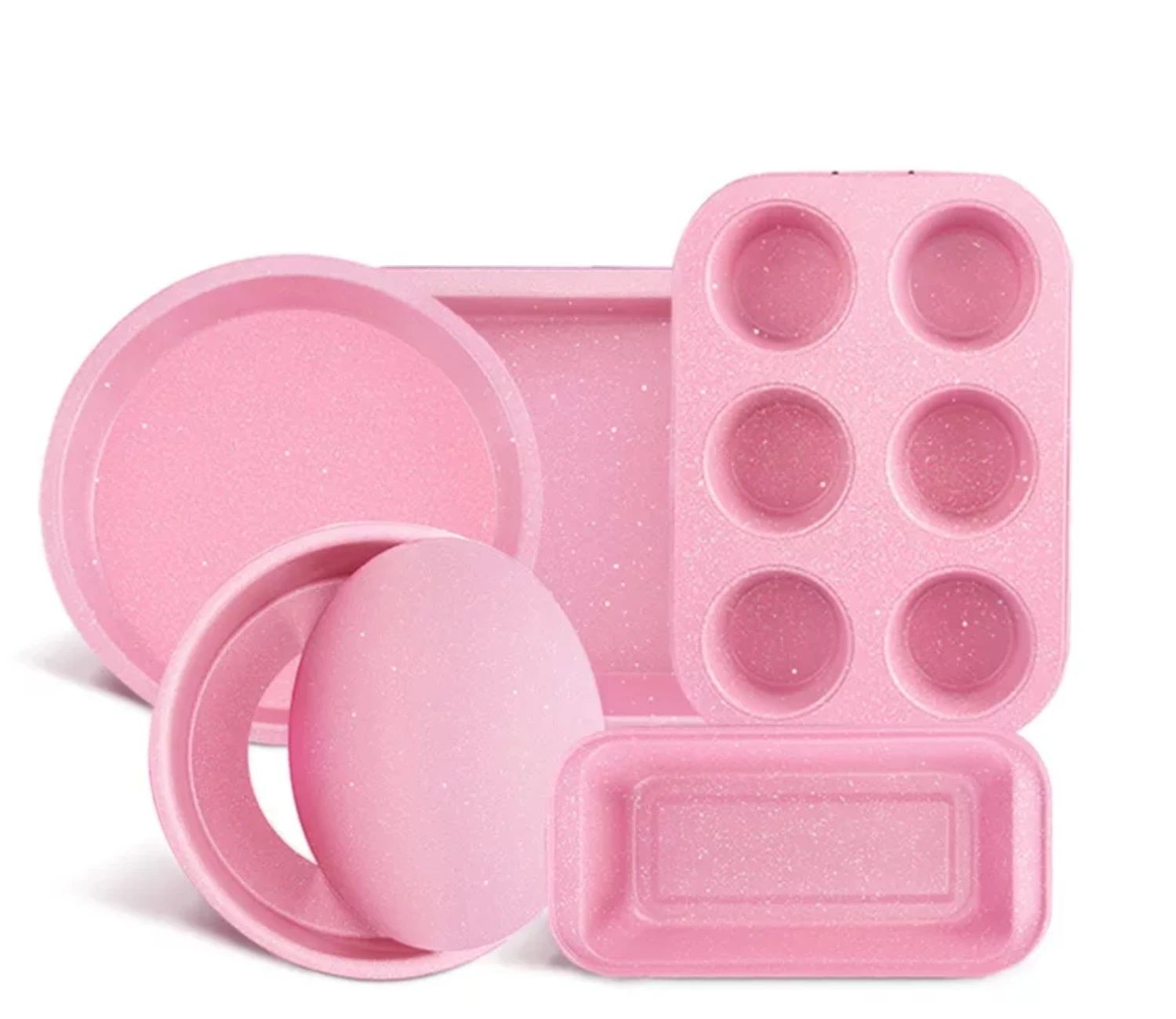 

Kitchen mousse honeycomb carbon steel cake molds pink non stick baking molds sets, Gold