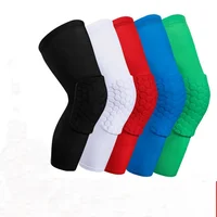 

Custom Logo Basketball Knee Pads Volleyball Kneepad Honeycomb Crashproof Antislip Leg Sleeve Adult Kids Protective Pad