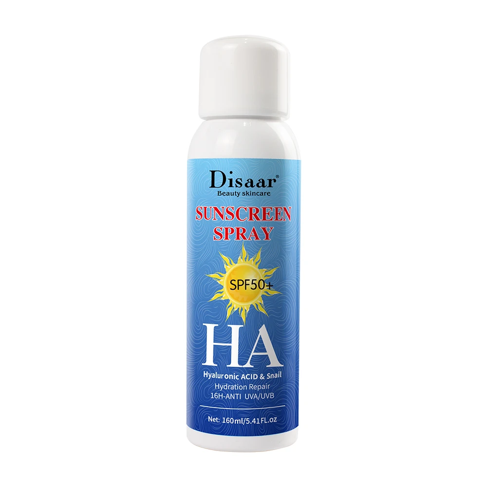 

Sunscreen Spray Moisturizing Strongly Sunblock Wholesale Hyaluronice Acid &Snail Sunscreen Spray For Outdoor