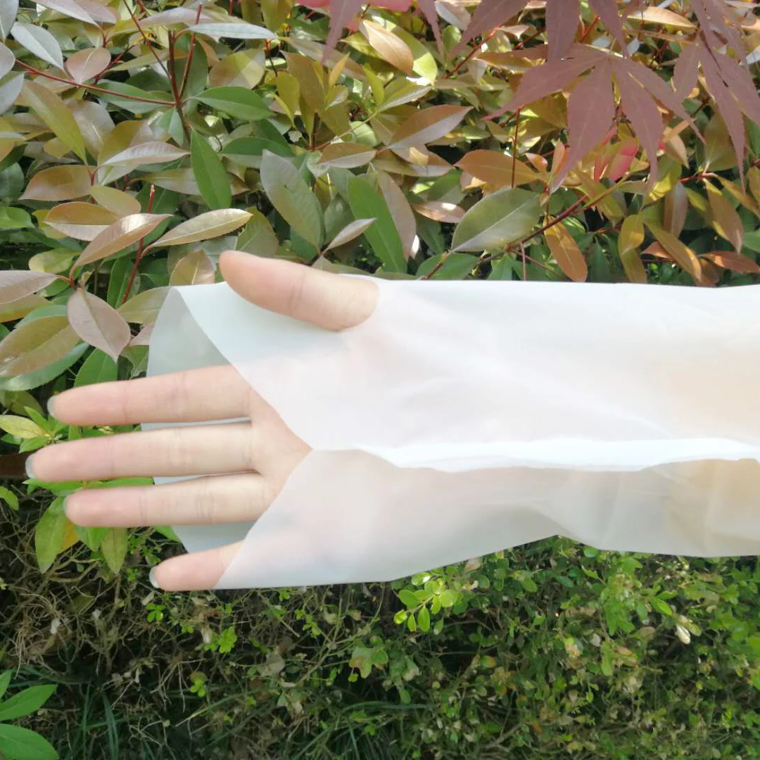 Disposable Biodegradable Plastic Apron With Long Sleeve Buy