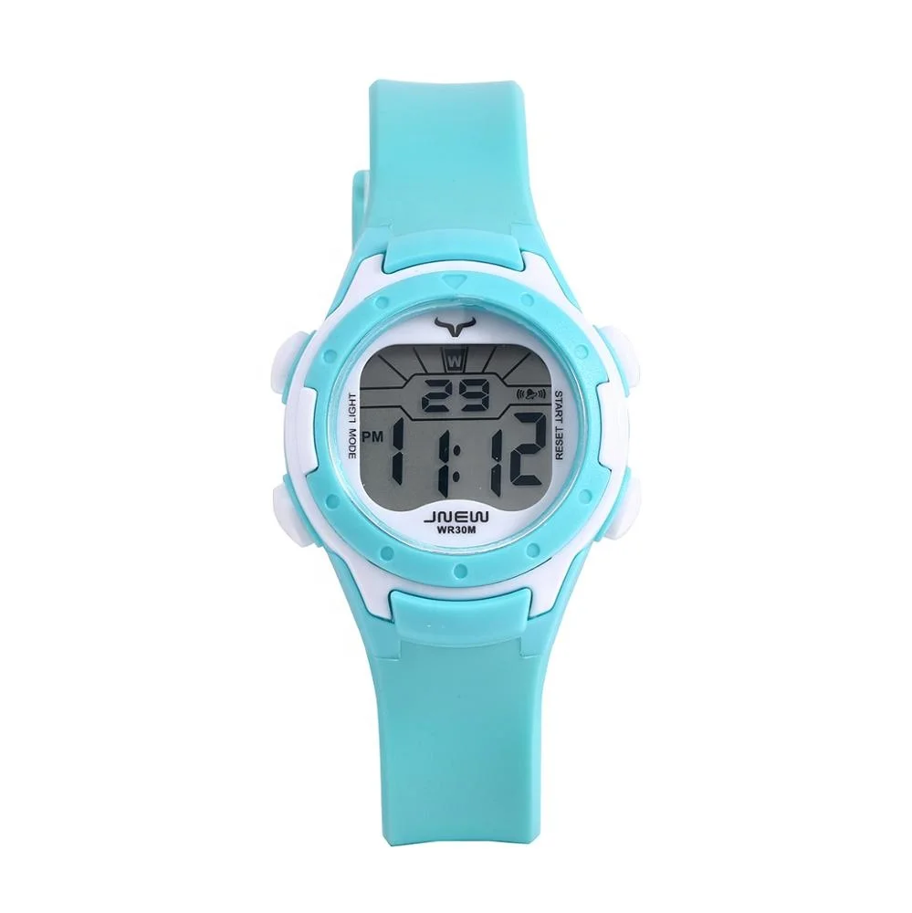 

Colorful flash 3 ATM Waterproof Time Green Sports Watch For Kids Boy