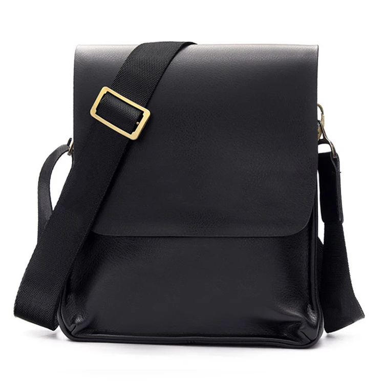 

Wholesale Classic Black Waterproof Shoulder Briefcase Bag PU Leather Men's Business Messenger Bag, Black,brown
