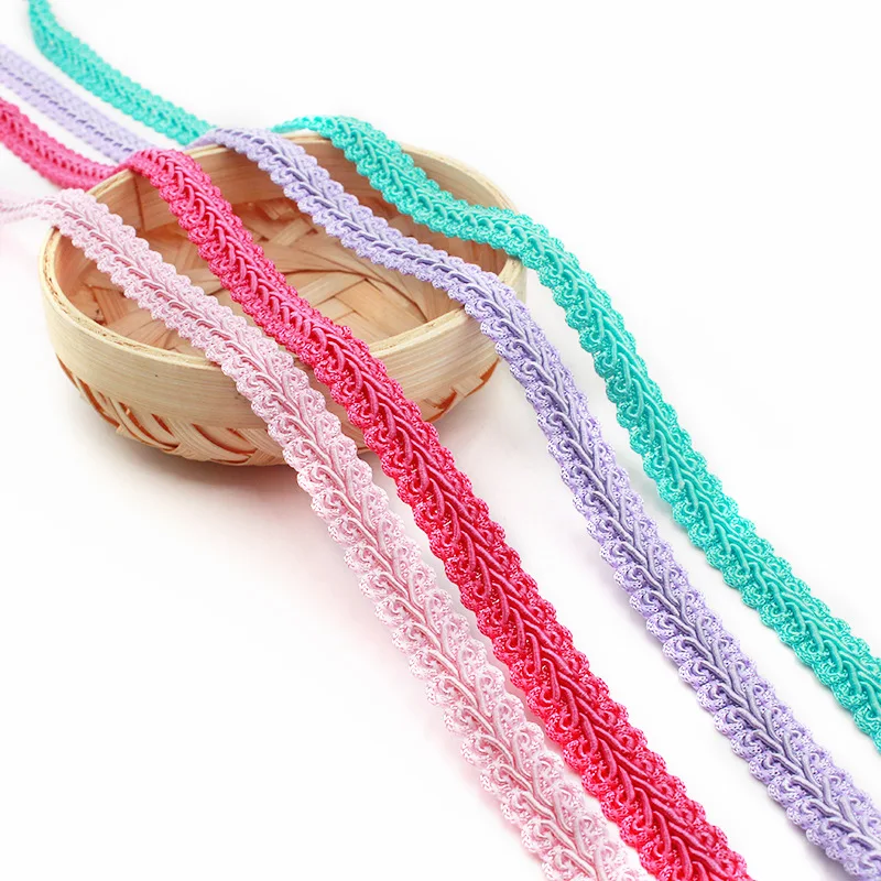 

Deepeel RC149 1.2cm DIY Craft Sewing Accessory Clothing Fabric Ribbon Centipede Braid Lace Colors Braided Lace