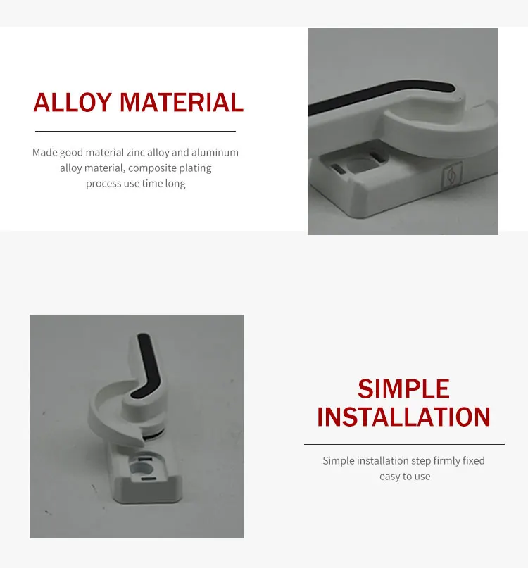 Aluminum sliding window crescent window lock