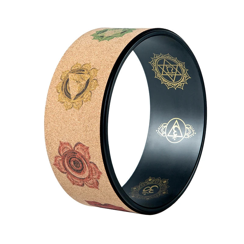 

High Quality OEM Private Label Gebogen Back Bend ABS Kork Yoga Prop Wheel In Cork