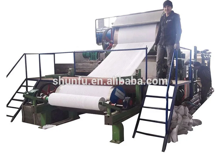 Jumbo roll Size Paper Product Making Machinery Paper Recycling Small Scale Plant