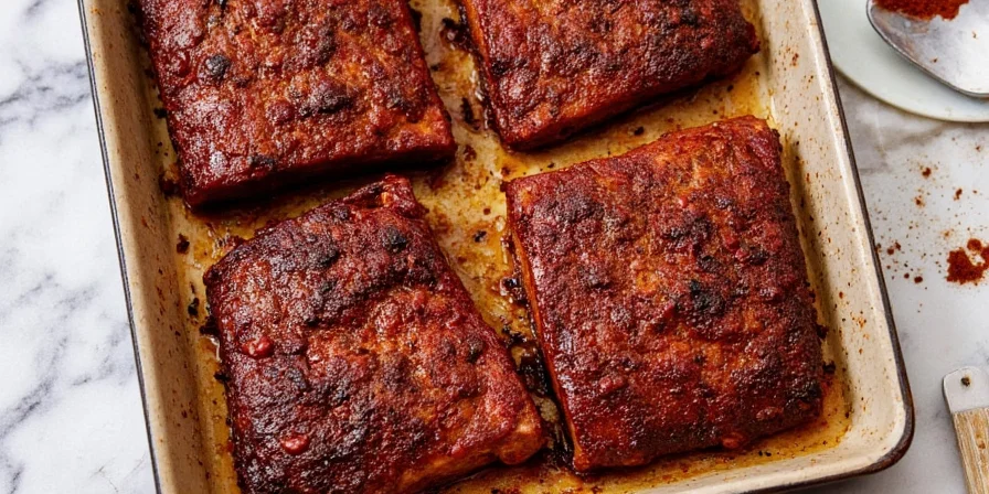Mediterranean oregano harissa ribs