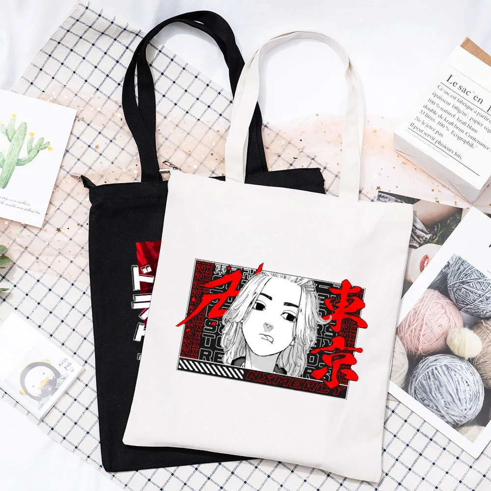 

Cotton Character Student Tote Bag Tokyo Revengers Anime Canvas Bag