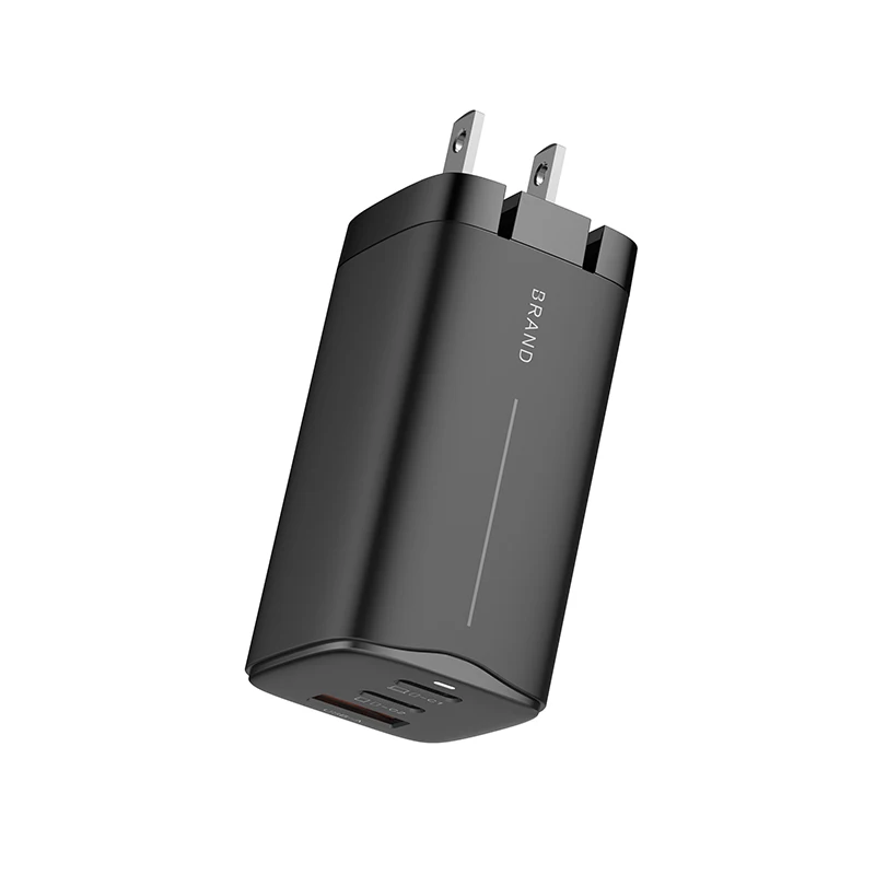 

IBD new USB mobile phone charger usb c charger wall port 65 w gan, White, black