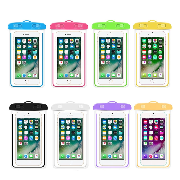 

outdoor sports swimming beach large capacity pvc phone bag waterproof underwater phone pouch waterproof phone pouch