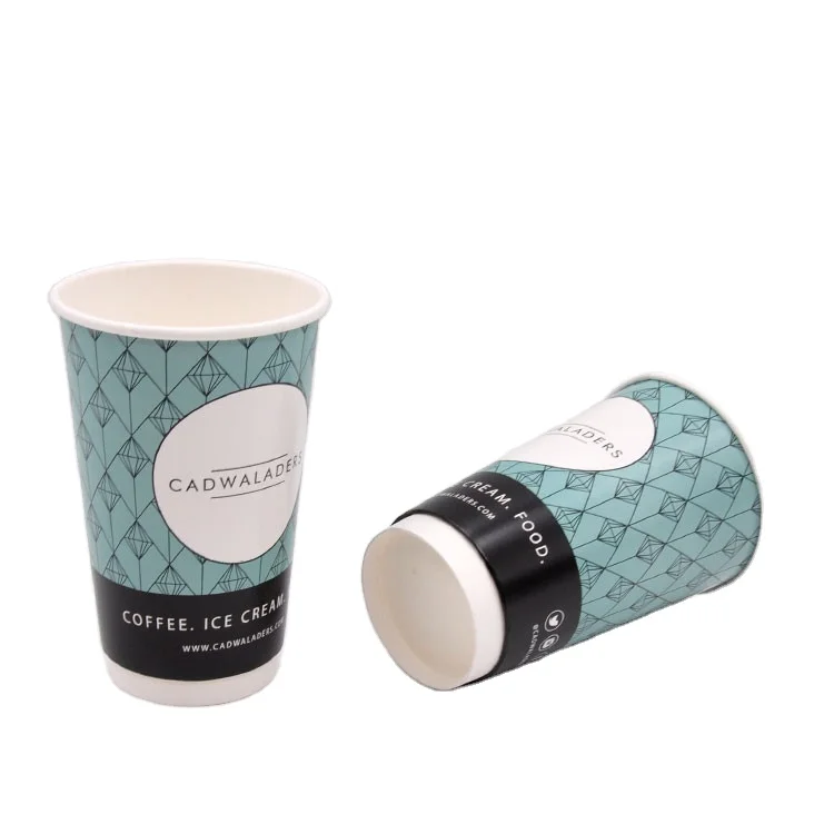 
Hot sale factory direct high quality custom printed 230 460ml double wall paper coffee cups 