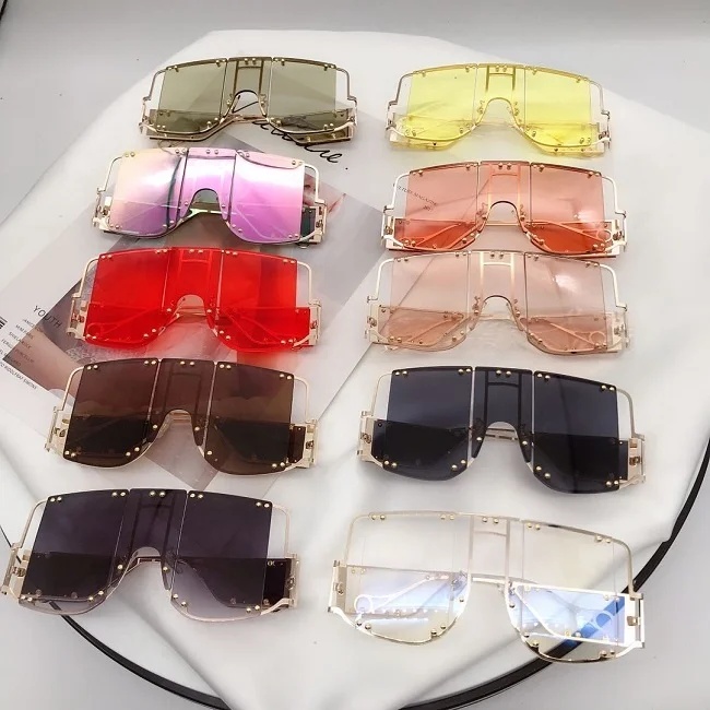 

2022 Steampunk Fashion sunglasses vendor Sunglasses luxury brand Womens oversized sunglasses, Custom colors