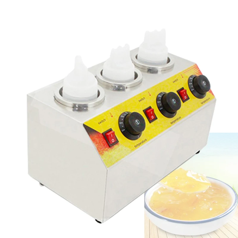 

Hot Chocolate Sauce Bottle Warmer Electric Jam Heating Machine Stainless Steel 220V Single Bottle Heater