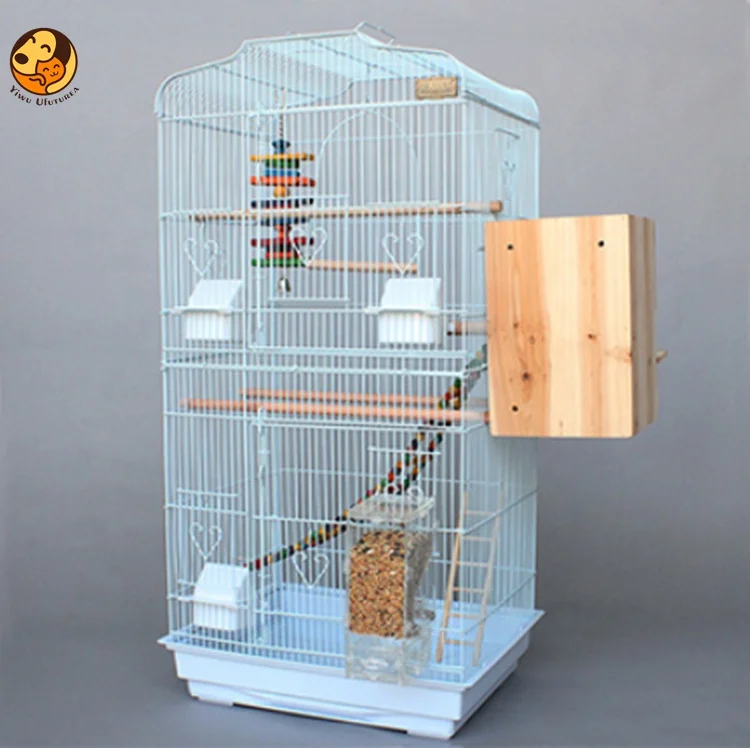 

Budgerigar Bird 46cm*36cm*93cm China Cage Black Bird Cage, Blue