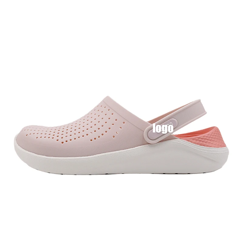 

2021 new fashion breathable leisure beach outdoor sandals and slippers slippers hole shoes couple shoes for men and women, Pink