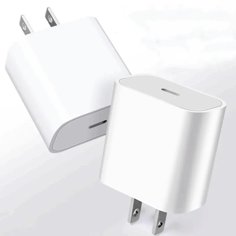 

Original Premium Quality Factory Price for iPhone 11 12 PD Fast Charger Type C Wall Charger 18W Travel Charger, White