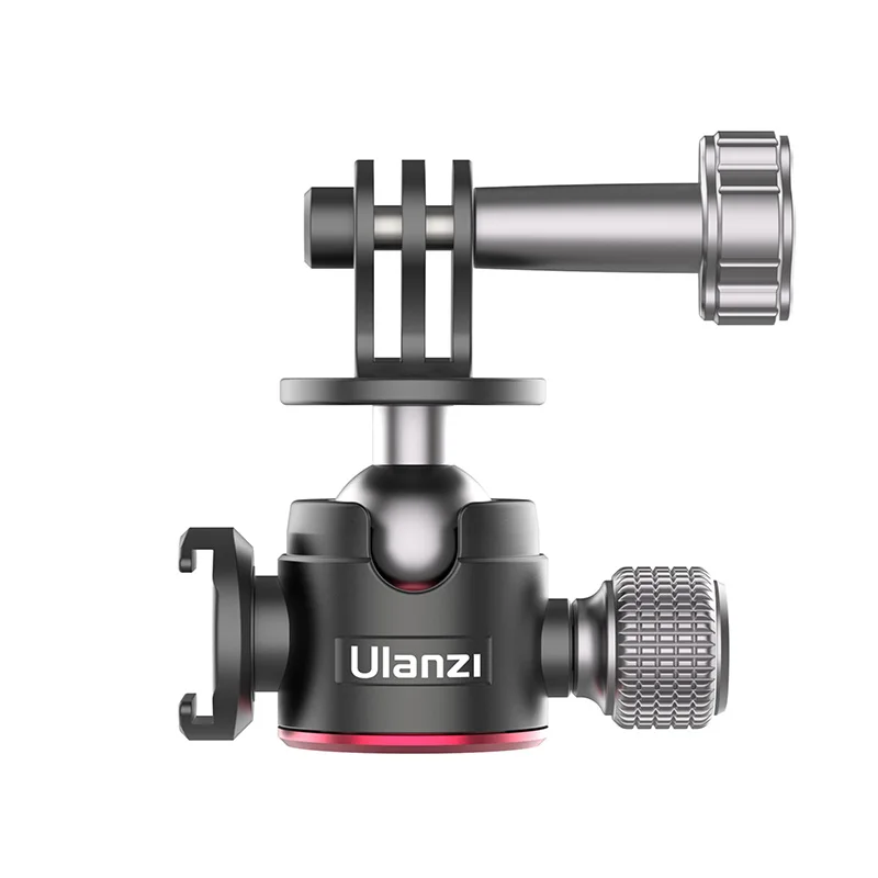 

Ulanzi U-130 Universal metal Ball head for GoPro camera Durable 360 degrees Rotating Tripod Ball Head for action Cameras