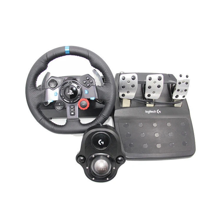 

HOT SALES for-Logitech G29 Driving Force Race Wheel + Logitech G Driving Force Shifter Bundle, Black