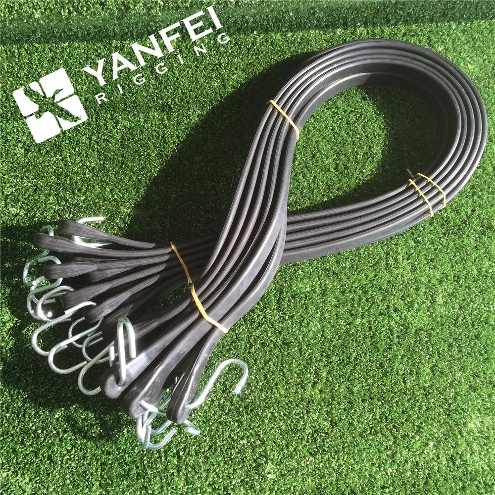 Epdm Rubber 21inch Luggage Strap Rubber Tarp Straps With S Hooks Bungee
