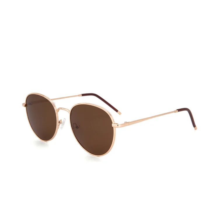 

2021 Round Frame Polarized Sunglasses For Men And Women Luxury Metal Sun glasses