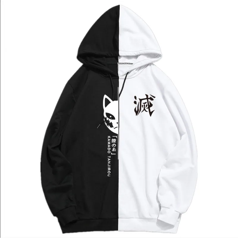 

Summer Anime Demon Slayer Men's Women Sportswear Hoodie Tanjiro Print Printing Double Color Hoodies Harajuku Sweatshirt