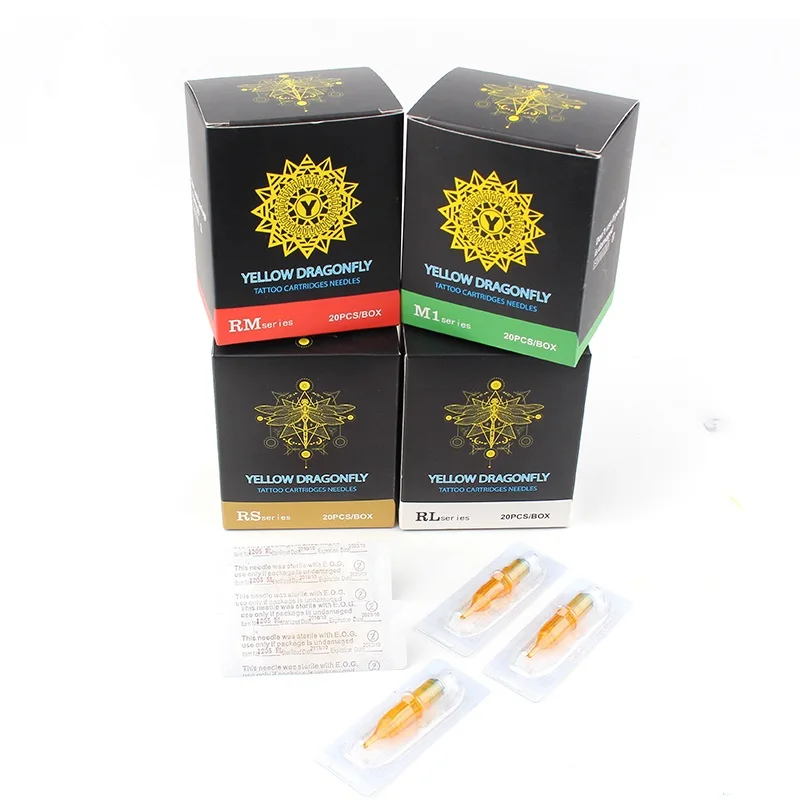 

Hot Sale Products Disposable Sterile 1rl Permanent Professional Tattoo Needle Cartridge, Yellow