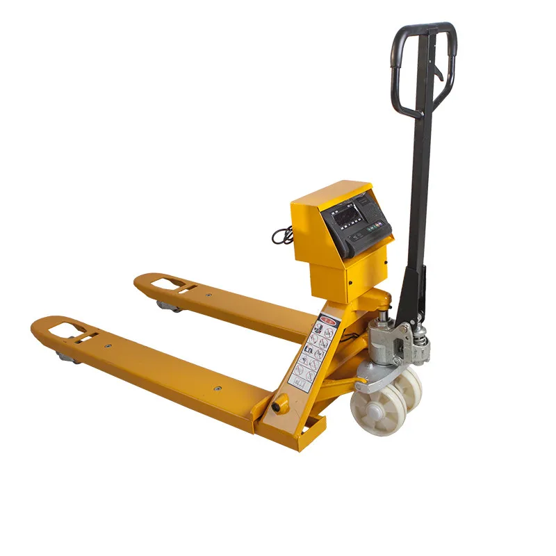 
Manual hydraulic Lift Weighing Jack hand Weight Printable pallet truck scale 