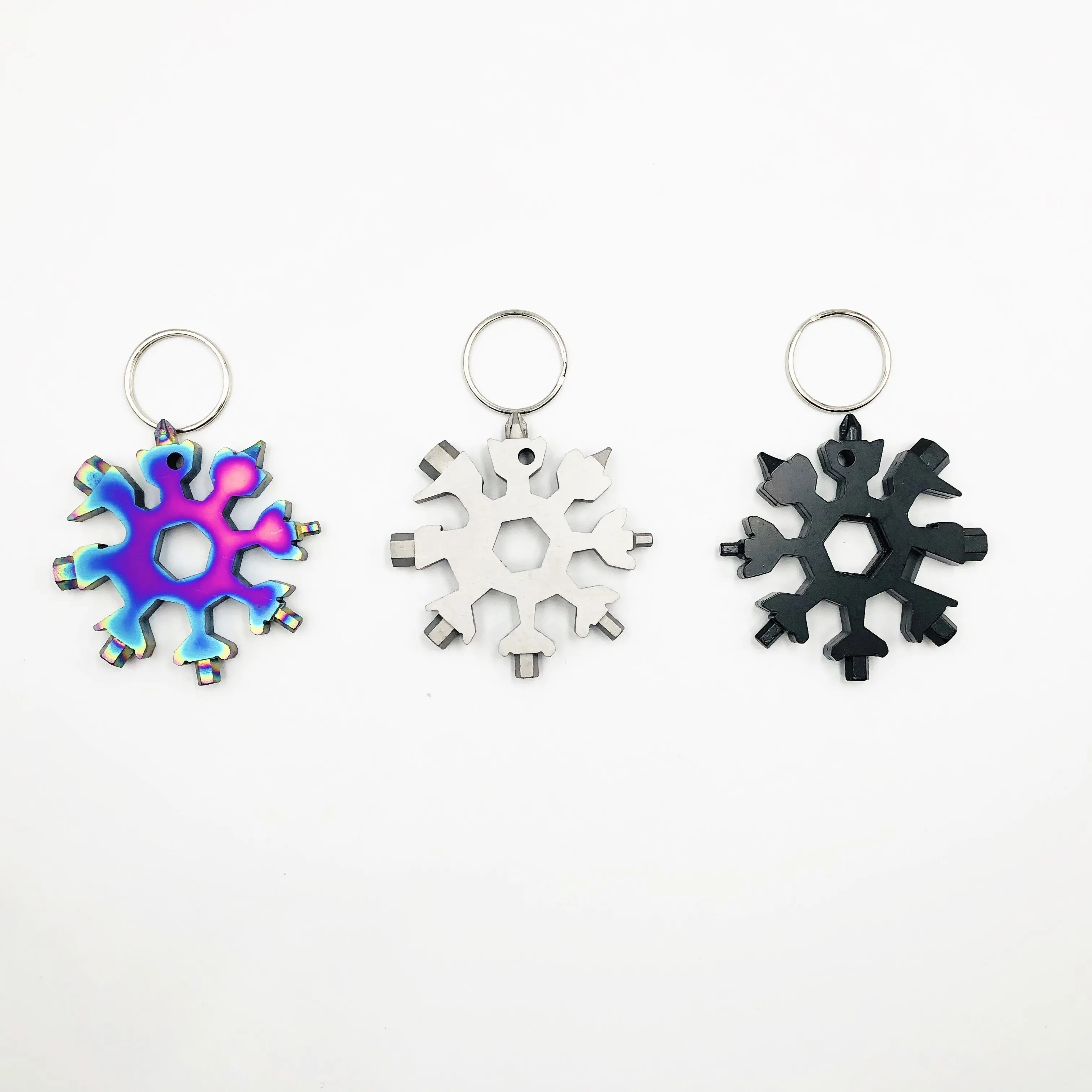 

Free Sample Snowflake Pocket Key Ring Screwdriver Multi Tool Bottle Opener, Silver ,black ,colorful