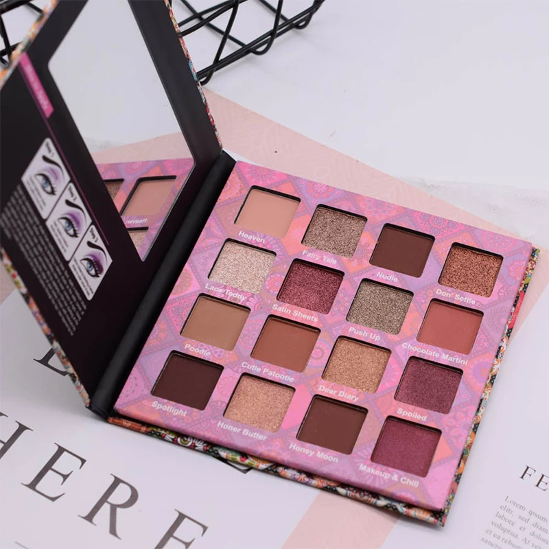 

makeup eye shadow 16-color eyeshadow palette low MOQ low price