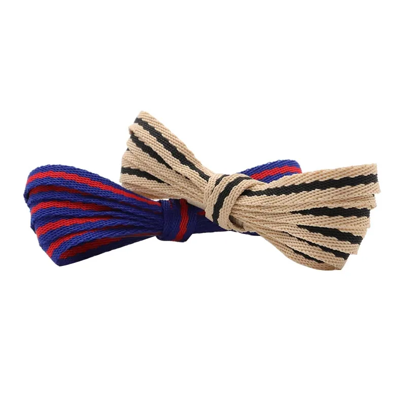 

2021 Weiou New Design Apricot-Black Two Tone Flat 0.8cm Shoelaces For Sport Shoes