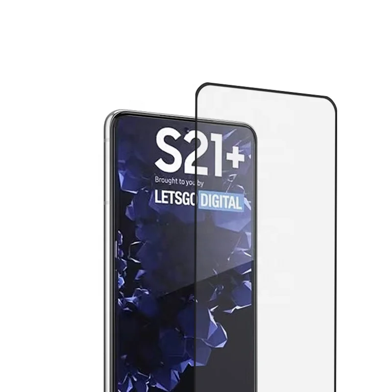 

Fingerprint unlock For Samsung S21 S21Plus S30 Full Cover Edge 9H Tempered Glass Film Screen Protector