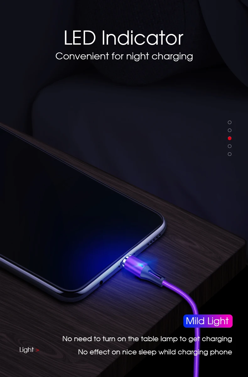 Vothoon 3 in 1 Magnetic Fast Charging Cable 3A USB Type C Fast Cable Micro USB Data Cable - ANKUX.COM