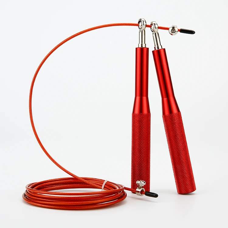 

Adjustable Stainless Steel Wire Aluminum speed Jump Rope, Blue,black,red