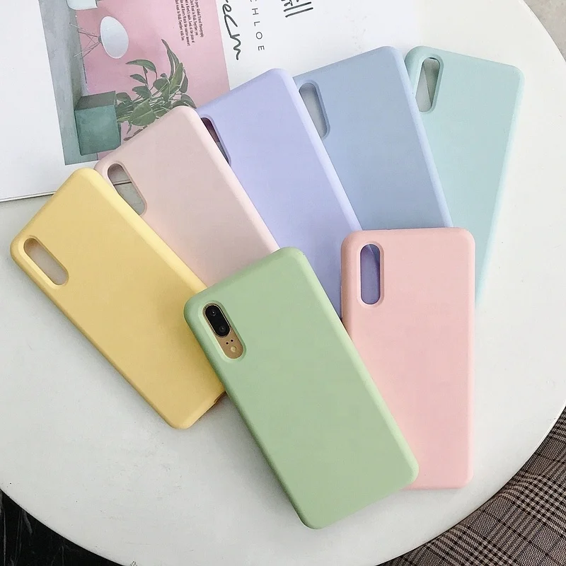 

Liquid Silicone case for Huawei Original packaging 16 colors Rubber luxury Phone case back cover case For Huawei P30 P20 Mate10